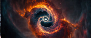 Brazos en espiral alrededor de una estrella gigante en formación
